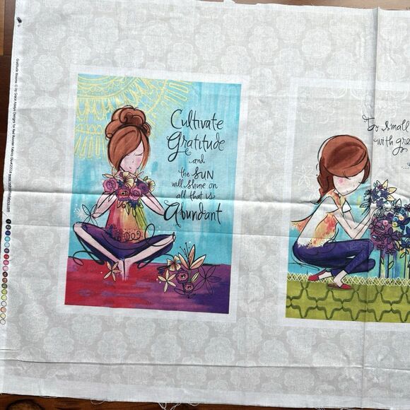 Gratitude Blooms Quilt Panel Grace Adelyn Designs Red Rooster Fabrics 25518 HTF - Picture 6 of 7